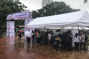 Less jobseekers seen in Luneta due to rains: DOLE